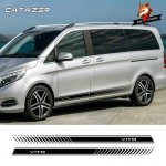 Car Accessories Auto Stylish Graphics Decal Styling Car Sides Stripe Sticker Vinyl For Mercedes Benz Vito V Class W447 V260